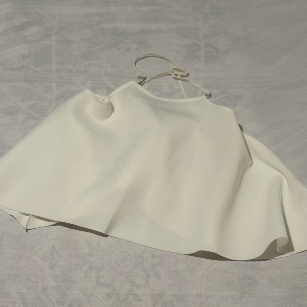 PrettyLittleThing Cream Mini Skirt